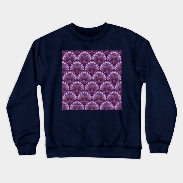 Purple Mermaid Tails Crewneck Sweatshirt by Carolina Díaz